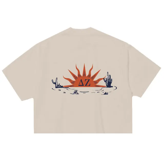 Delta Zeta Desert Sun and Cactus PR Shirt 2