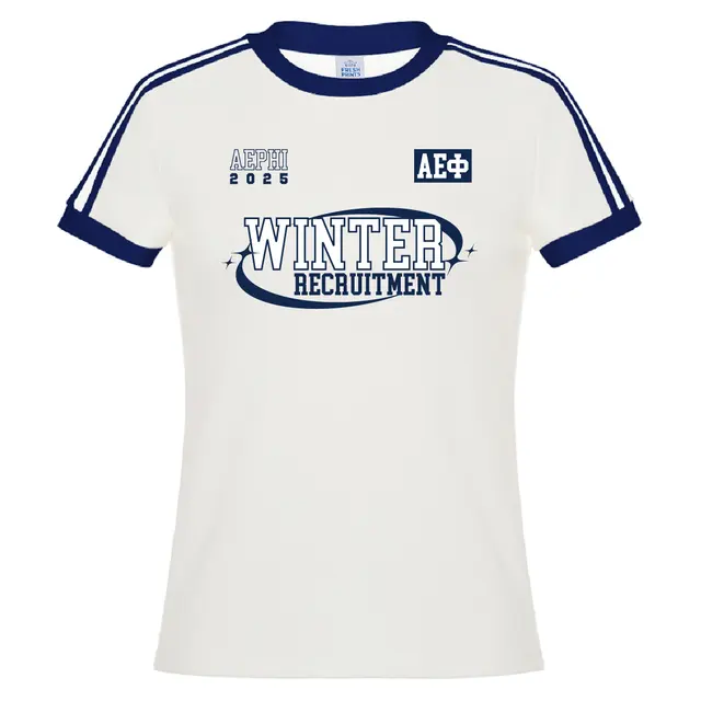Alpha Epsilon Phi Bold Texts Winter Recruitment Shirt 2