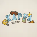 Kappa Kappa Gamma Playful Football Icons Parents Weekend Crewneck