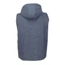 Customizable Fossa Apparel Jupiter Puffer Vest 1581 Denim Blue Back