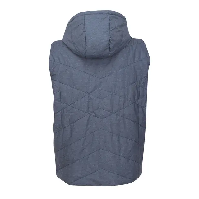 Customizable Fossa Apparel Jupiter Puffer Vest 1581 Denim Blue Back