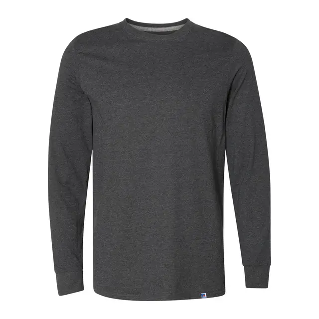 Russell Athletic Russell Athletic Unisex Essential Performance Long-Sleeve T-Shirt 64lttm Black Heather Front