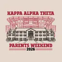 Kappa Alpha Theta Stadium and House Parents Weekend Shirt