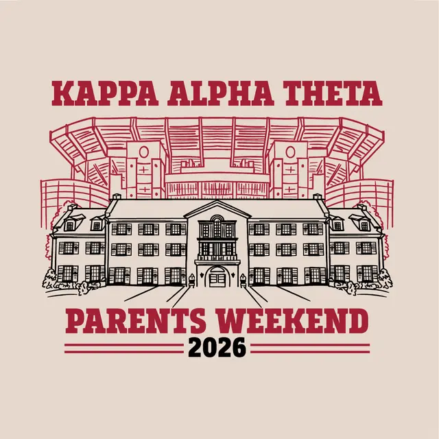Kappa Alpha Theta Stadium and House Parents Weekend Shirt