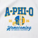 Alpha Phi Omega Bold Block Lettering Football Homecoming Hoodie
