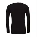 Customizable Bella + Canvas Unisex Jersey Long-Sleeve V-Neck T-Shirt 3425 Black Back