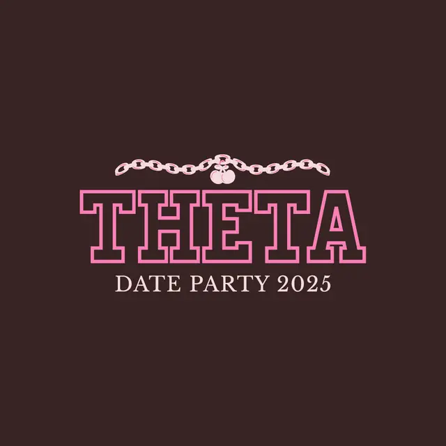Kappa Alpha Theta Chain Text Date Party Shirt