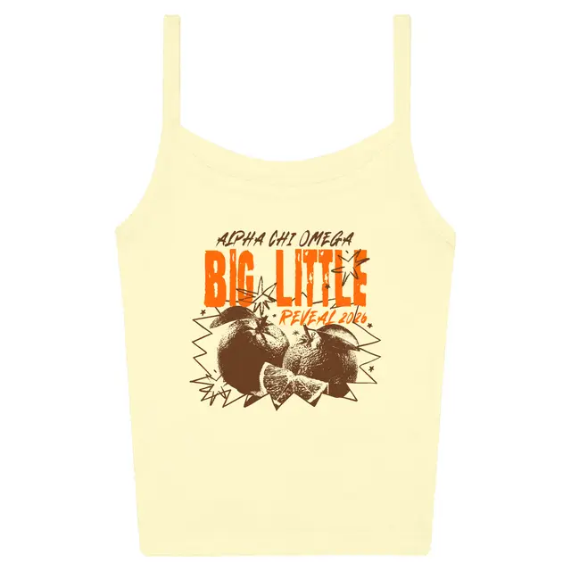 Alpha Chi Omega Citrus Burst Big Little Reveal Tank 2
