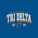 Delta Delta Delta Bold Football Game Day Crewneck
