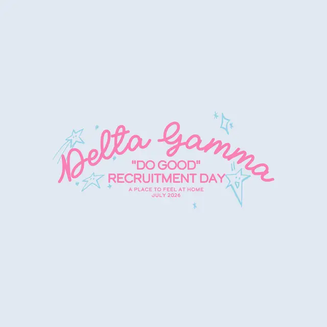 Delta Gamma Starry Script Recruitment Shirt