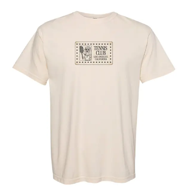 Tennis Club Dog Illustration PR Shirt 2