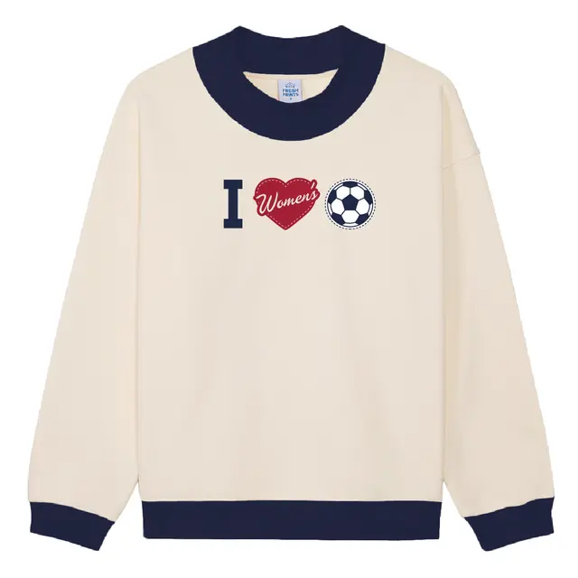 Women's Soccer Heart Graphic PR Sweater 2