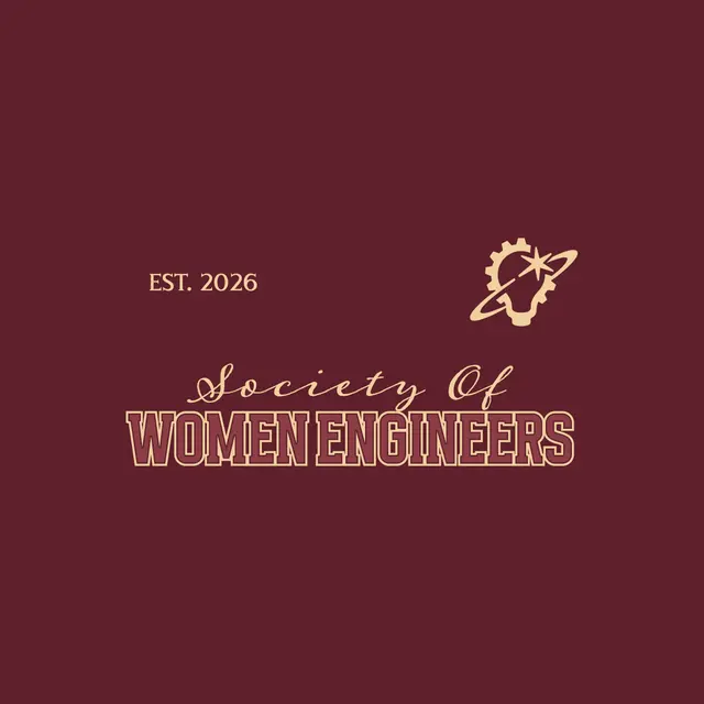 Society Of Women Engineers Script and Block Texts with Bulb Icon PR Sweater