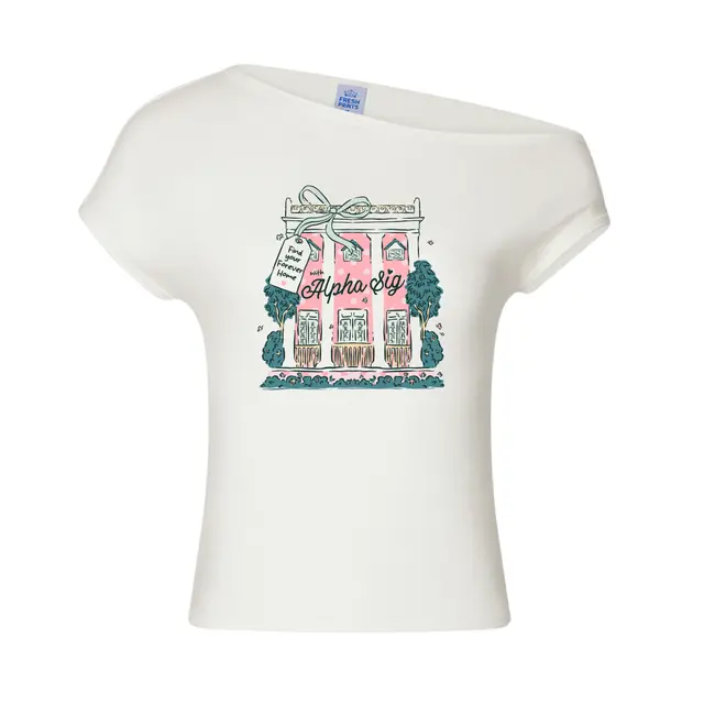 Alpha Sigma Alpha House Illustration Rush Shirt 2