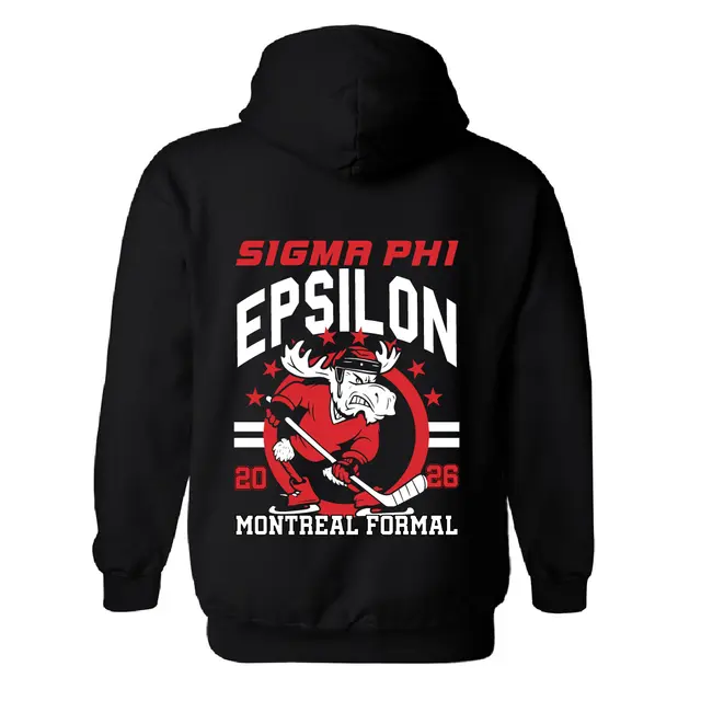Sigma Phi Epsilon Hockey Moose Montreal Formal Hoodie 2