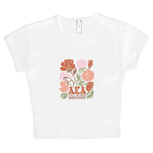 Alpha Kappa Alpha Floral Text Recruitment Shirt 2