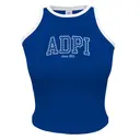 Alpha Delta Pi Polka Dot Block Lettering Rush Tank 2