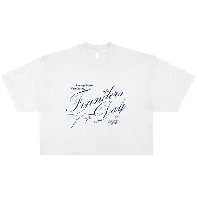 Delta Phi Epsilon Elegant Script and Star Founder's Day Shirt 2