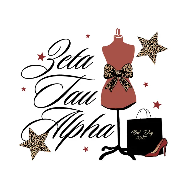 Zeta Tau Alpha Leopard Print Bow Rush & Bid Crewneck