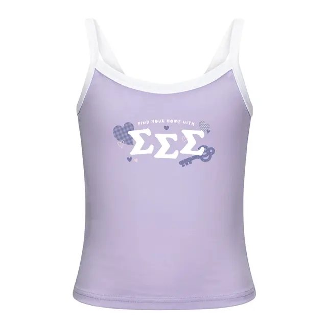 Sigma Sigma Sigma Heart Illustrations Rush Tank 2