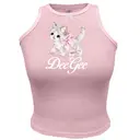 Delta Gamma Cute Kitten with Pink Bow PR Tank 2