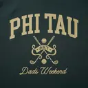 Phi Kappa Tau Crossed Golf Clubs Dads Weekend Crewneck