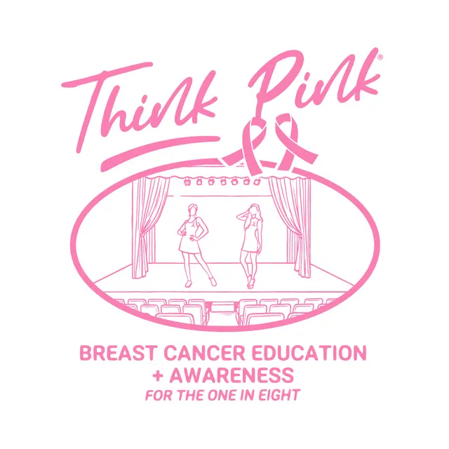 Think Pink Stage Illustration Philanthropy Shirt