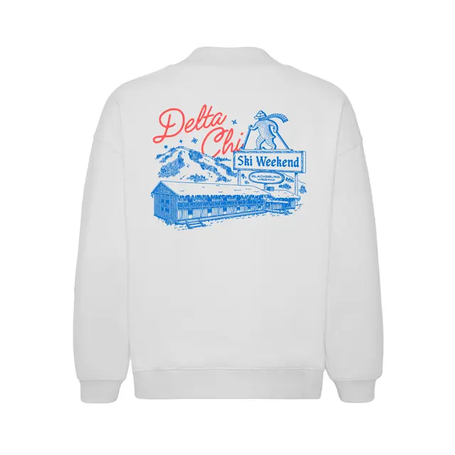 Delta Chi Ski Weekend Bear Illustration Sweater 2