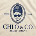 Chi Omega Vintage Glam Illustration Rush Tank