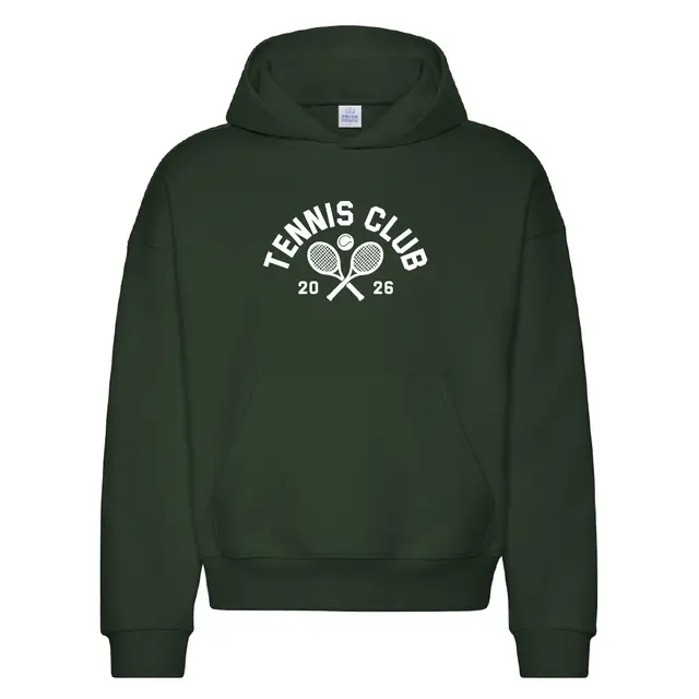 Tennis Club Crossed Rackets Graphic PR Hoodie 2