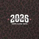 Kappa Alpha Theta Bold Number Text Recruitment Hoodie