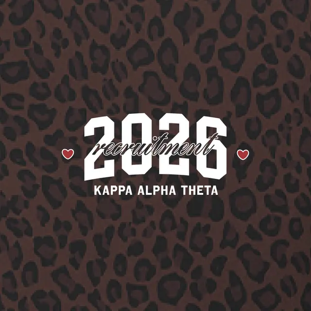 Kappa Alpha Theta Bold Number Text Recruitment Hoodie