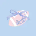 Delta Delta Delta Pastel Football Gameday Crewneck