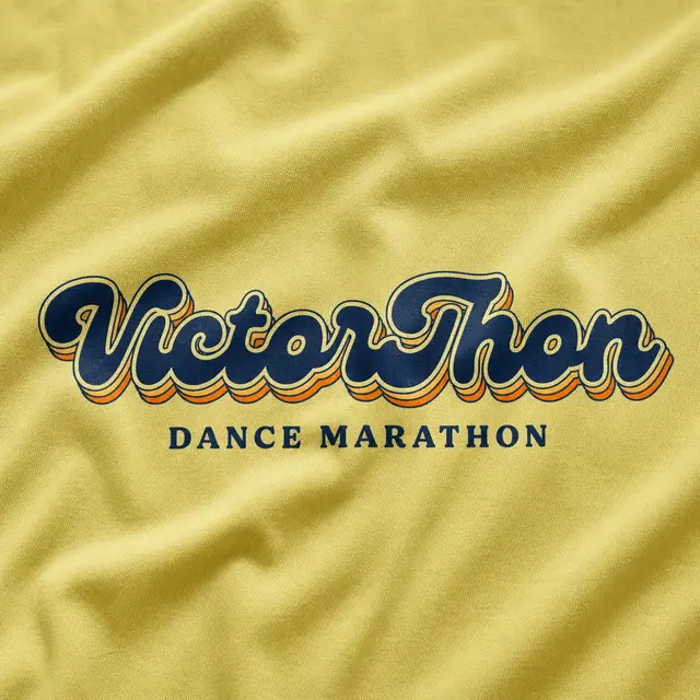 Dance Marathon Flowing Script PR Shirt