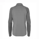 Adidas Women's Stripe Block Quarter-Zip Pullover a521 Grey Three Back