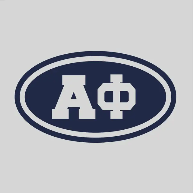 Alpha Phi Bold Lettering Oval PR Shorts