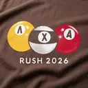 Lambda Chi Alpha Halftone Billiard Balls Rush Shirt