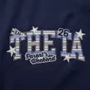 Kappa Alpha Theta Striped Lettering Parent's Weekend Crewneck