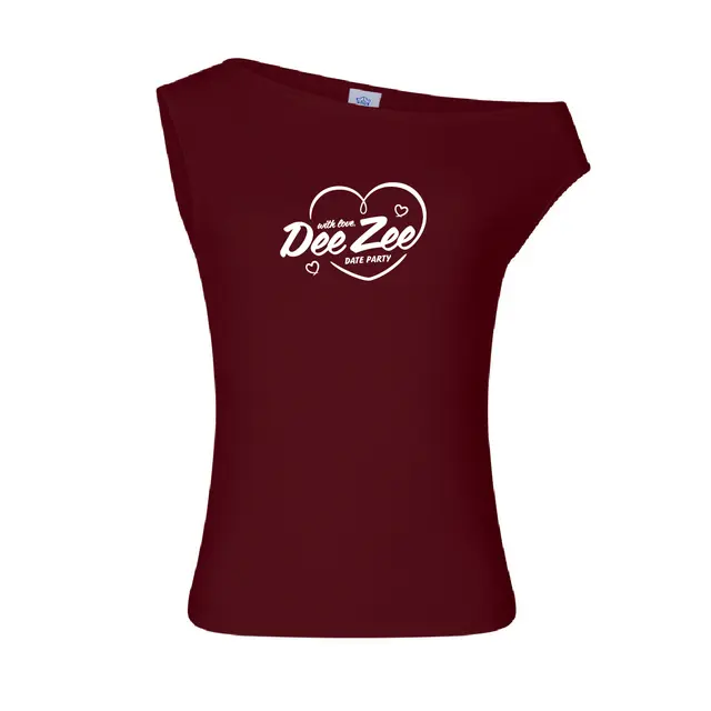 Delta Zeta Heart Motif Date Party Tank 2