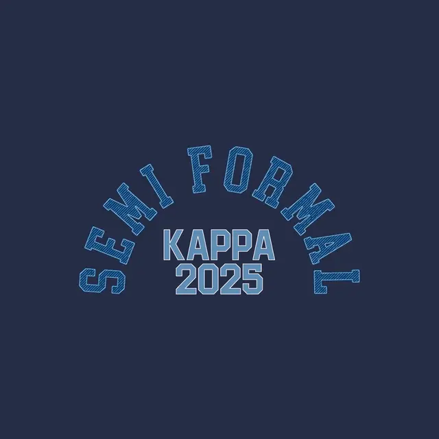 Kappa Kappa Gamma Bold Block Semi Formal Crewneck