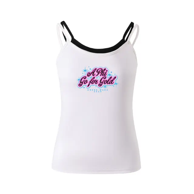 Alpha Phi Sparkling Text Greek Week Tank 2