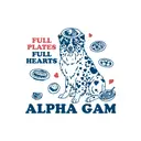 Alpha Gamma Delta Dog and Food Plates Philanthropy Shirt