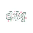 Phi Mu Floral Pattern Hearts PR Crewneck