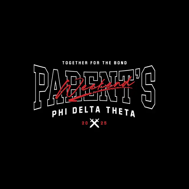 Phi Delta Theta Bold Block Lettering Parent's Weekend Hoodie