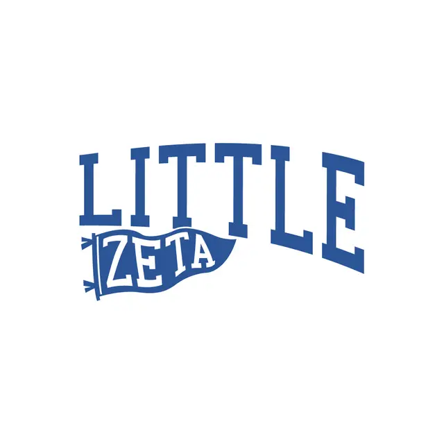 Zeta Tau Alpha Little Banner Text Big Little Reveal Shirt