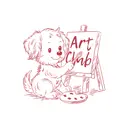 Art Club Puppy Painting PR Crewneck