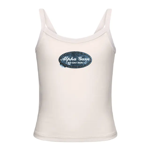 Alpha Gamma Delta Denim Style Bid Day Tank 2