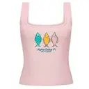 Alpha Delta Pi Cute Fish Trio Big Little Reveal Tank 2