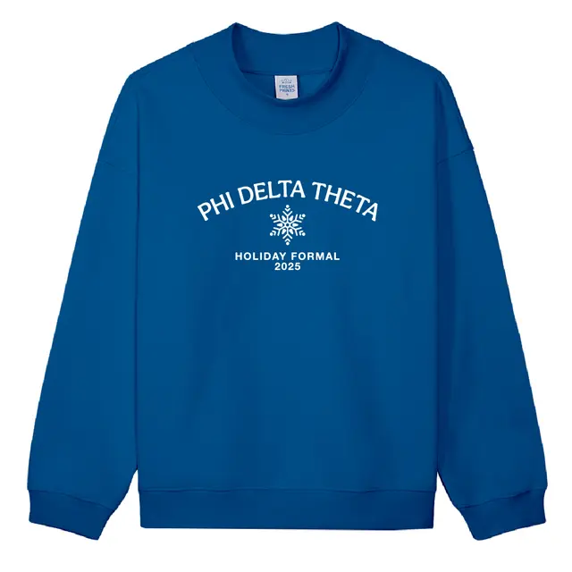 Phi Delta Theta Snowflake Holiday Formal Crewneck 2