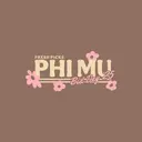 Phi Mu Floral Text with Pink Flowers Bid Day Hoodie